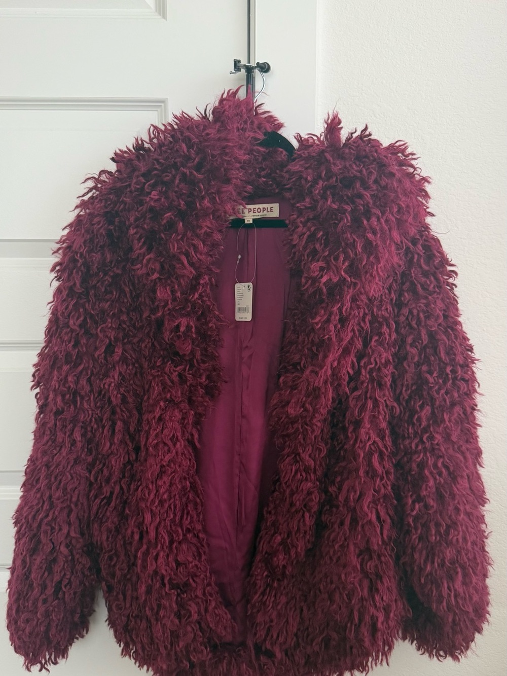 Free People Stargazer Fur Jacket NEW never worn - Picture 4 of 6